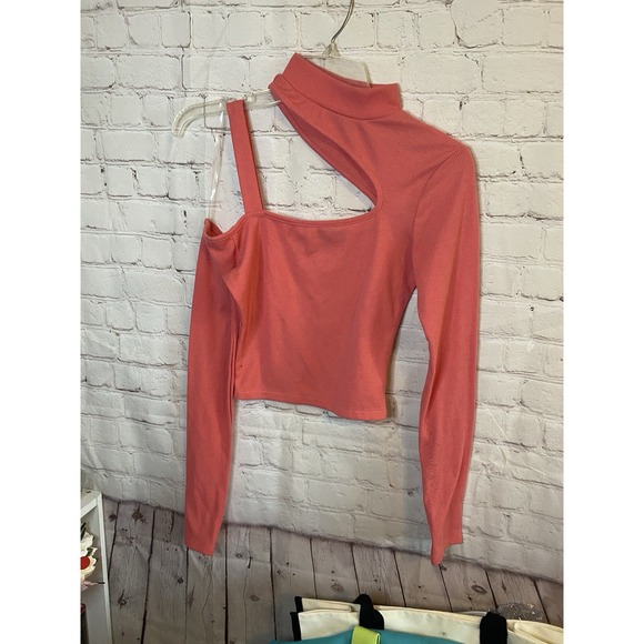 Julia By Love J Tops - Half Shirt Open‎ Shoulder Long Sleeve Women's Top Size S